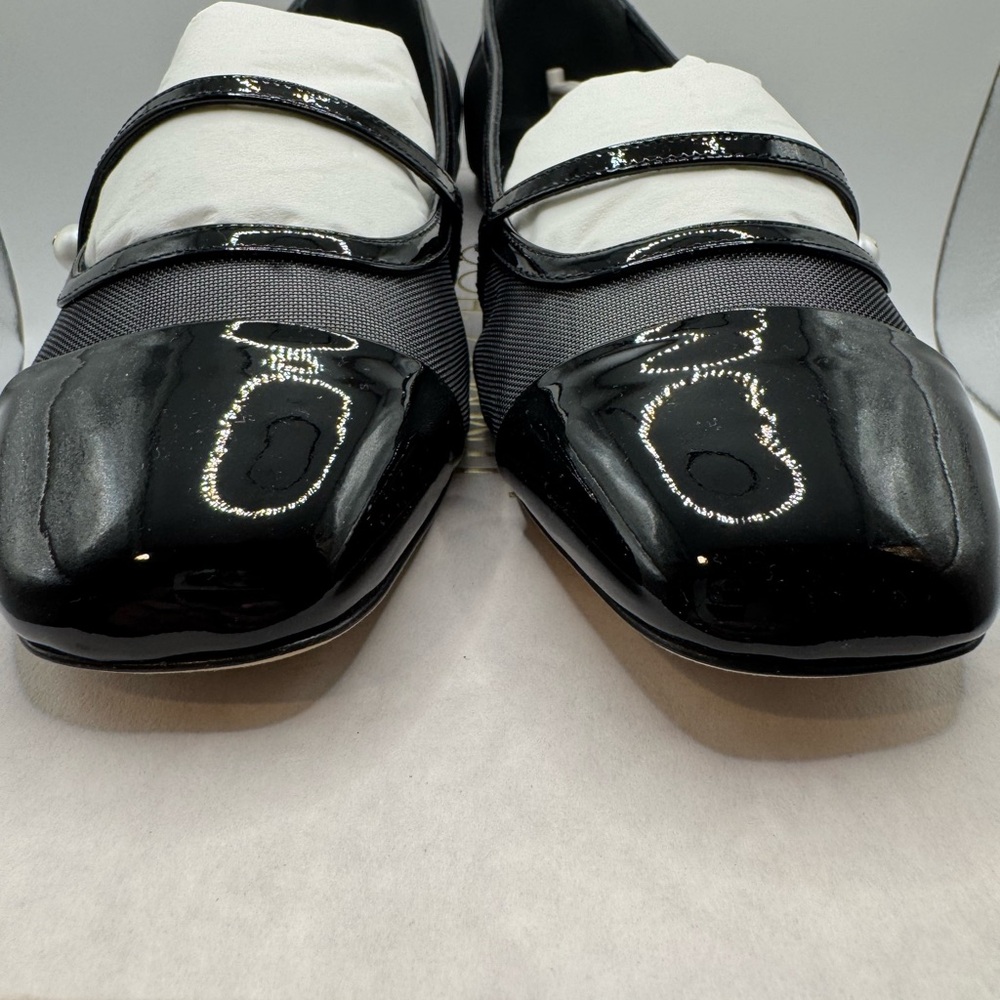 New Authentic Jimmy Choo Elisa Flat Sandals Black 38 - Picture 7 of 11